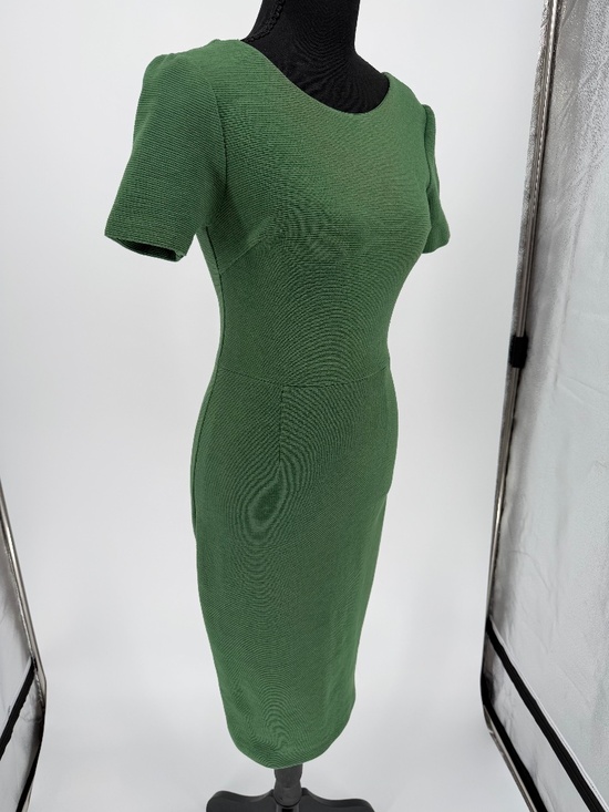 Boden Dresses & Skirts - Boden Green Textured Ribbed Ottoman Knit Short Sleeve Sheath Dress 4P